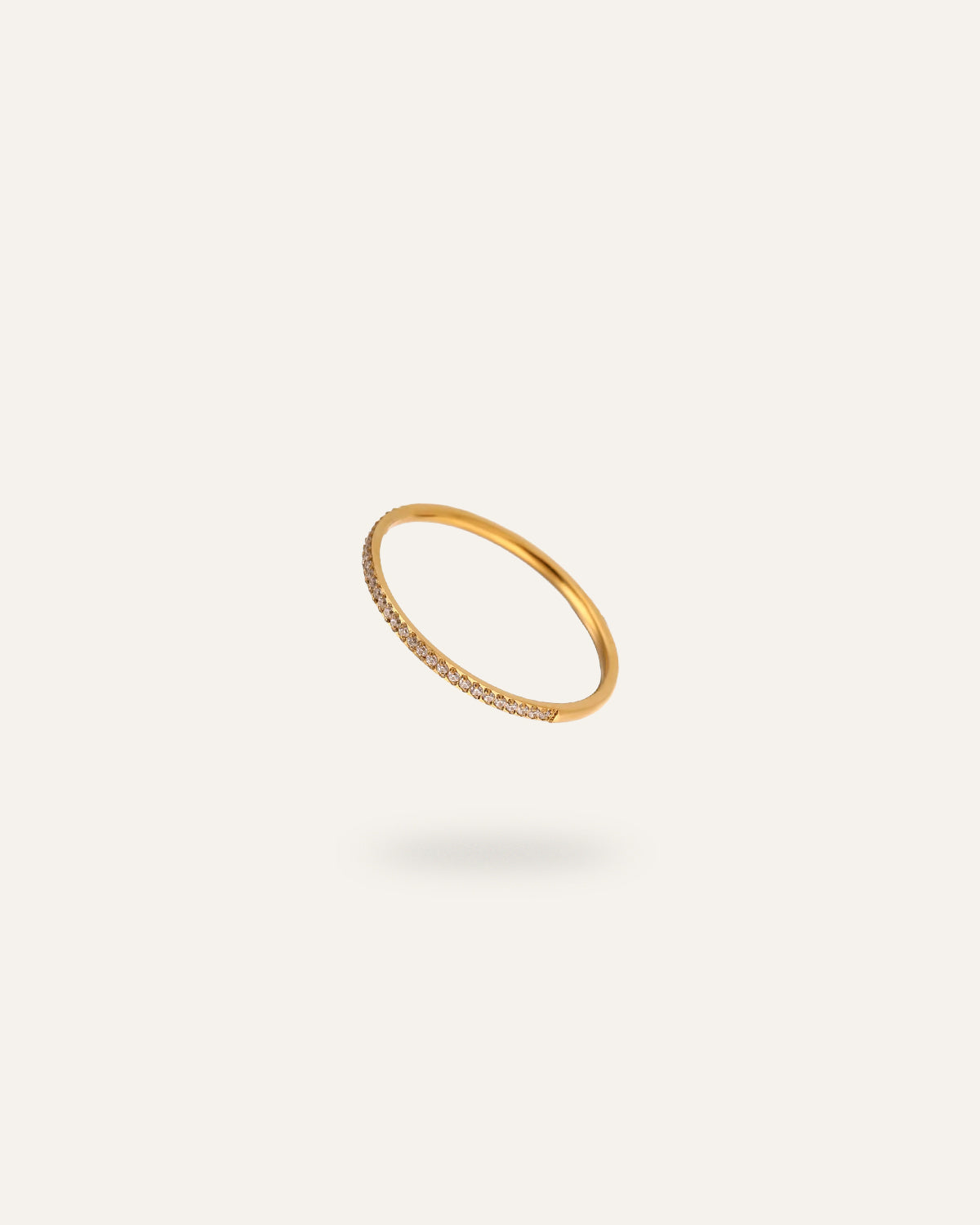 Clarisse Ring, in 18K gold-plated 316L stainless steel (gold), waterproof, hypoallergenic, by VENTÙR